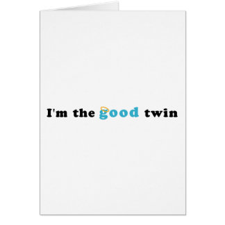 私はよい双生児です