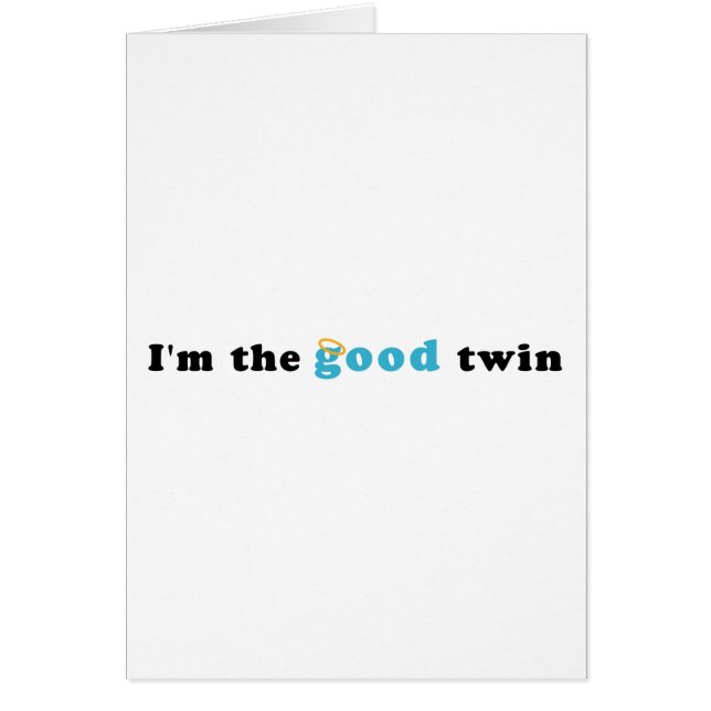 私はよい双生児です (正面)