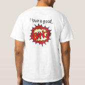 私はよい強打を愛します! Tシャツ (裏面)
