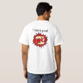 私はよい強打を愛します! Tシャツ (裏面フル)