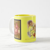 私はよい私持っていますブーイングのブーイングのコップを感じません ツートーンマグカップ (正面左)