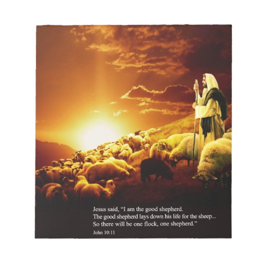 "私はよい羊飼い…です ノートパッド (正面)