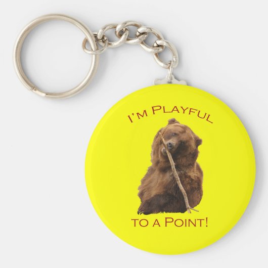 私はよくはしゃぐ要点だ! キーホルダー (正面)