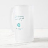 私はよりよく転がります フロストグラスビールジョッキ (正面左)