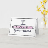 私はより多くのカード、愛挨拶状愛します カード (黄色い花)