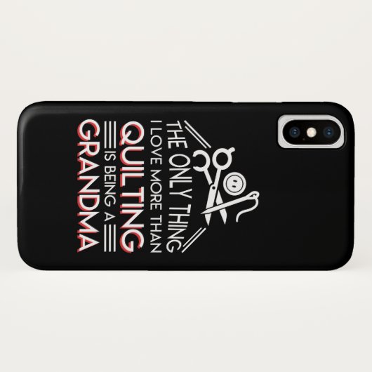 私はより多くのキルティングをです祖母愛します Case-Mate iPhoneケース (裏面(横))