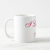 私はより多くのマグ愛します コーヒーマグカップ (左)