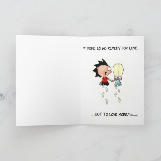 私はより多くの挨拶状- Cudorables愛します カード (内部)