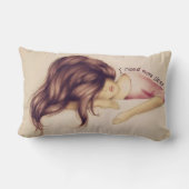 私はより多くの睡眠を必要とします ランバークッション (裏面)