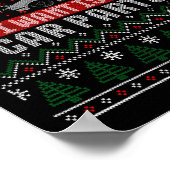 私はより多くの車の部品クリスマスシャツ醜いクリスマス ポスター (角)