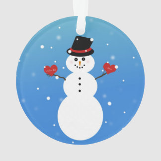私はより多くの雪だるま愛します オーナメント
