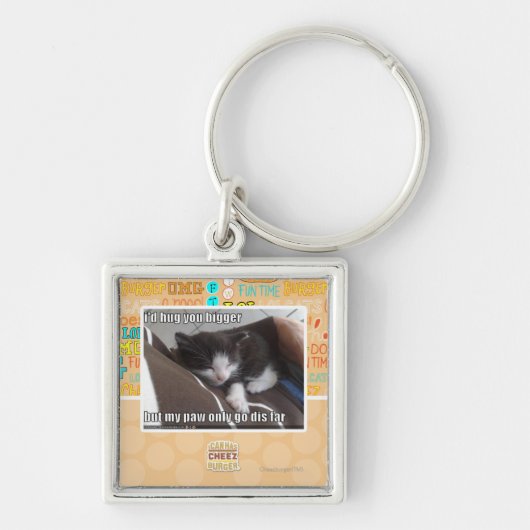 私はより大きい抱き締めます キーホルダー (正面)