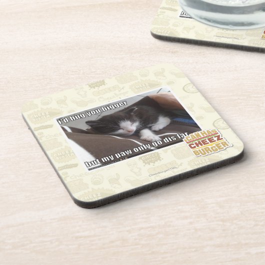 私はより大きい抱き締めます コースター (左側)