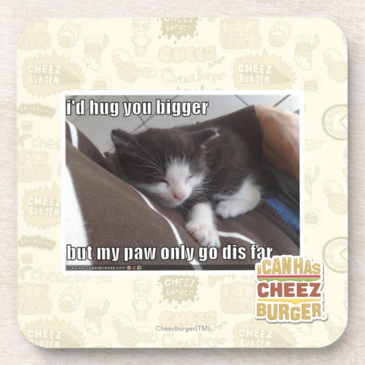 私はより大きい抱き締めます コースター (正面)