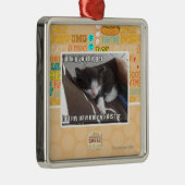 私はより大きい抱き締めます メタルオーナメント (右)