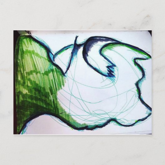 私はより奇妙な事です ポストカード (正面)