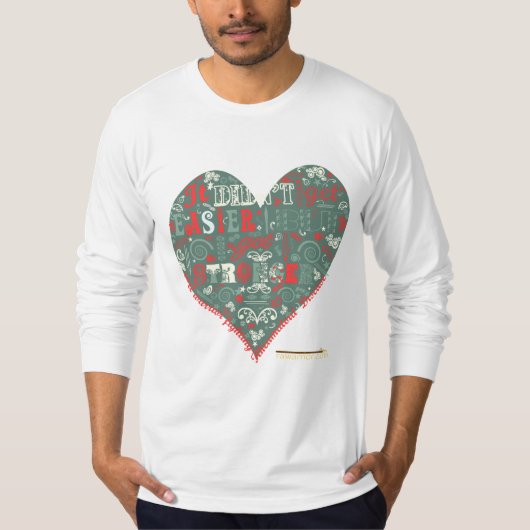 私はより強い得ました Tシャツ (正面)