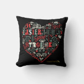 私はより強い-ハート得ました クッション (正面)