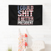 私はより良い大統領をシャツできます アンチトランプ 横断幕 (インサイチュ)