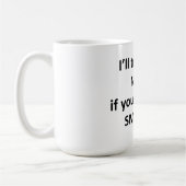 私はより頭が切れるであることを試みればニースであることを試みます コーヒーマグカップ (左)