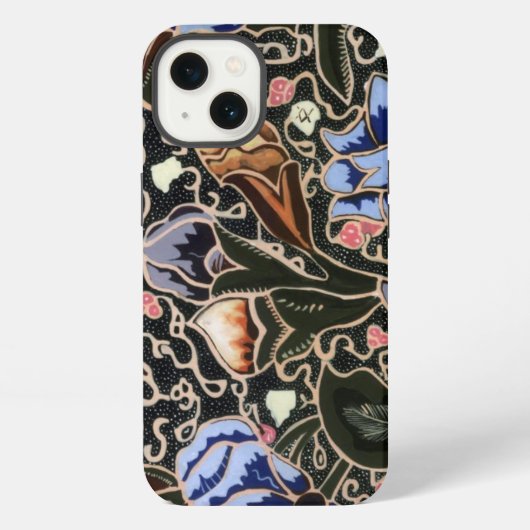 私はろうけつ染めiPhoneケースが大好き iPhoneケース (裏面)