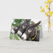 私はろばを愛します! カード (黄色い花)