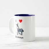 私はろばを愛します ツートーンマグカップ (正面左)