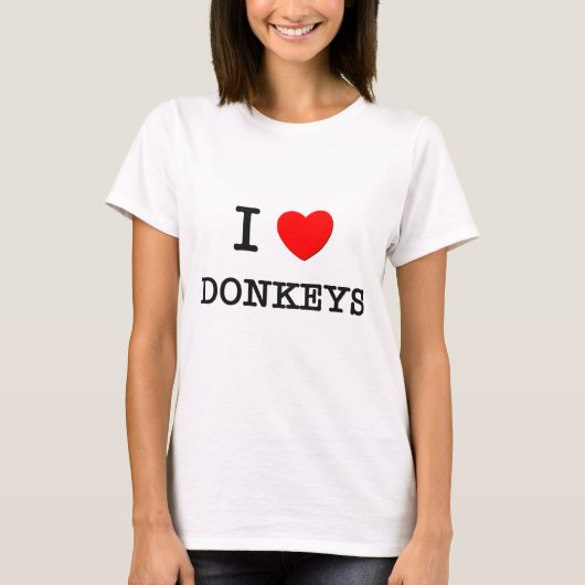 私はろばを愛します Tシャツ (正面)