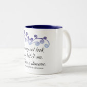 私はわかっている病気の…慢性関節リウマチを見ないかもしれません ツートーンマグカップ (正面右)