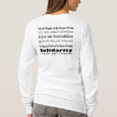 私はを意味します(十字のバランスT) Tシャツ (裏面)