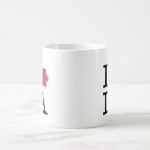 私はアイオワを愛します コーヒーマグカップ (中央)