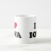 私はアイオワを愛します コーヒーマグカップ (中央)