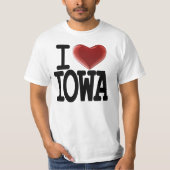 私はアイオワを愛します Tシャツ (正面)