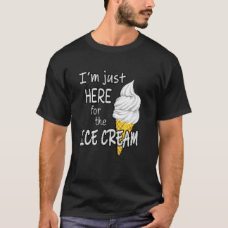 私はアイスクリームの夏にかわいいおもしろいね Tシャツ