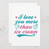 私はアイスクリームよりも貴方が大好き サンキューカード (正面/裏面)