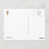 私はアイスクリームを愛します ポストカード (裏面)