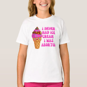 私はアイスクリームを食べたことがなかった Tシャツ