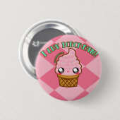 私はアイスクリームをlove! 缶バッジ (正面&裏面)