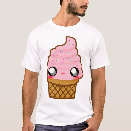 私はアイスクリームをlove! tシャツ (正面)
