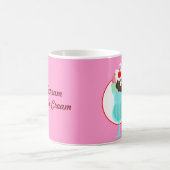 私はアイスクリーム、モルトの飲み物、マグのために叫びます コーヒーマグカップ (中央)