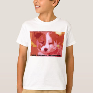 私はアイスランドのシェプドッグが大好き Tシャツ