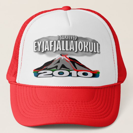 私はアイスランドの火山を生き延びました キャップ (正面)