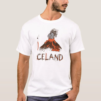 私はアイスランドのTシャツを愛します Tシャツ