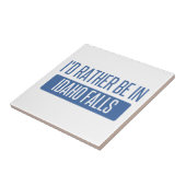 私はアイダホの滝にむしろあります タイル (側面)