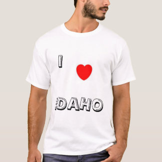 私はアイダホを愛します Tシャツ