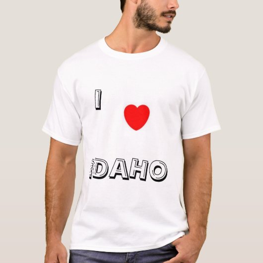 私はアイダホを愛します Tシャツ (正面)