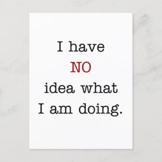 私はアイディアがない ポストカード