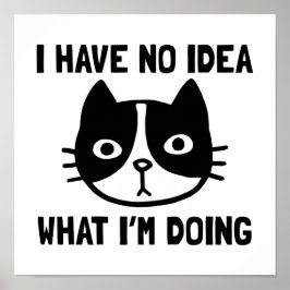 私はアイディアが無い ポスター