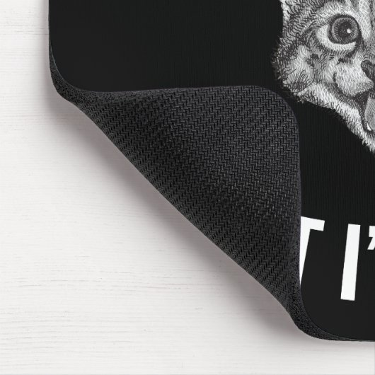 私はアイディアの無い猫おもしろいミーム マウスパッド (コーナー)
