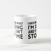 私はアイディアを持っていない私は何をしているからストップ コーヒーマグカップ (中央)